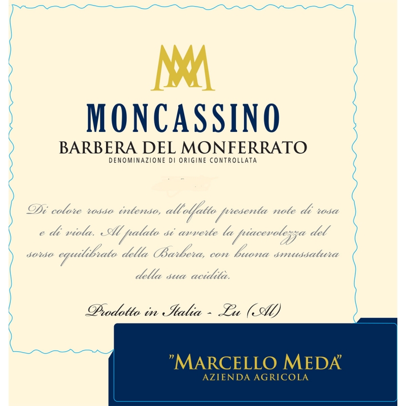 Moncassino 2018 - Azienda Agricola Marcello Meda