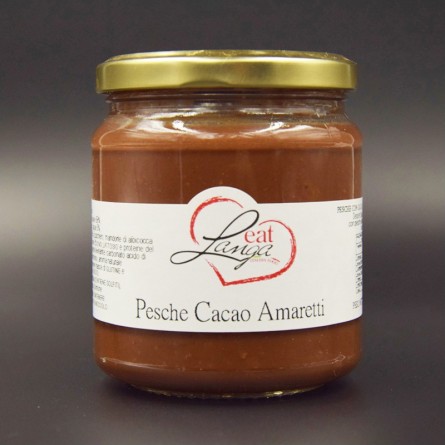 Pesche cacao ed amaretti 280 gr.