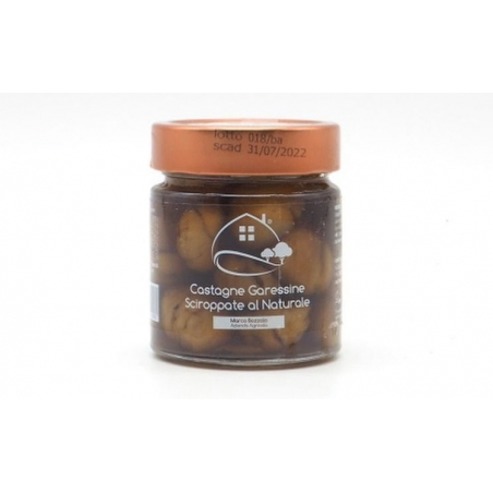 Castagne garessine sciroppate al naturale 280 gr