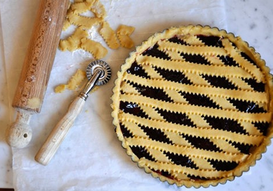 Crostata di mirtilli di montagna della Val Sangone